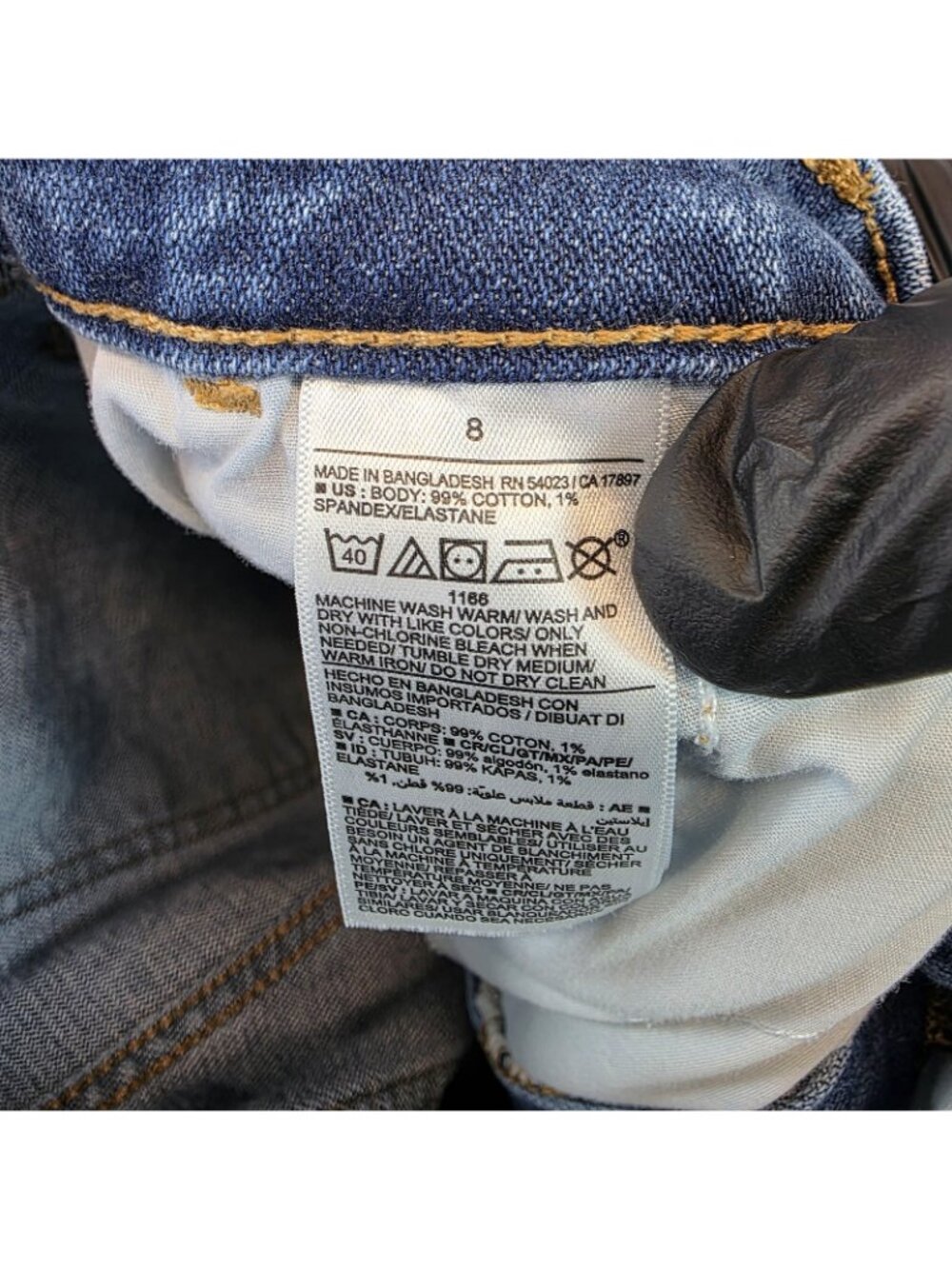 Old Navy Workwear Curvy Sky-Hi Straight Jeans Womens 8 Blue High Rise Utility - Picture 5 of 13